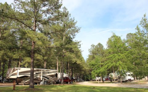 Beaver Run RV Park campground with RV's off to the side