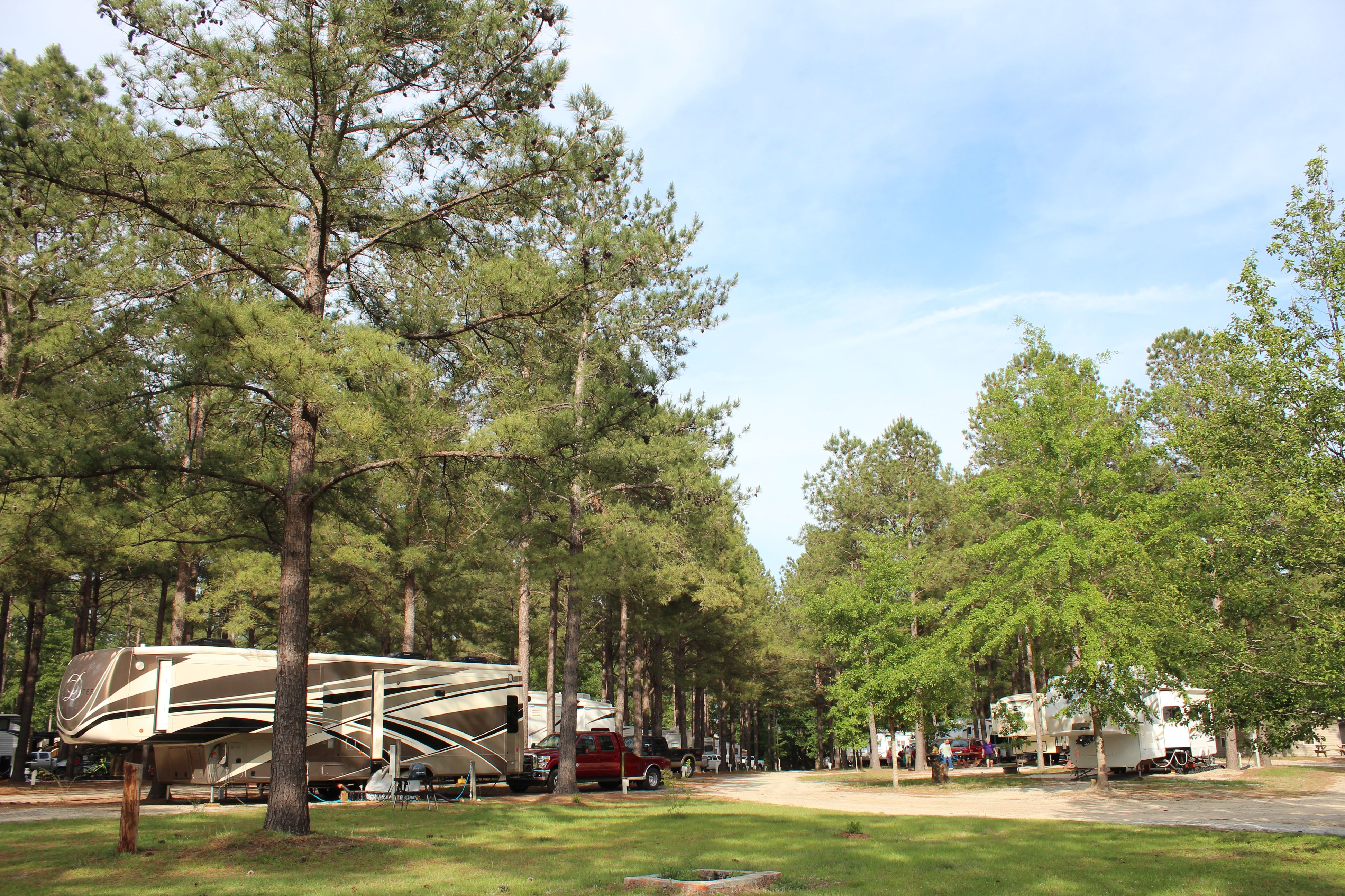 Beaver Run RV Park campground with RV's off to the side