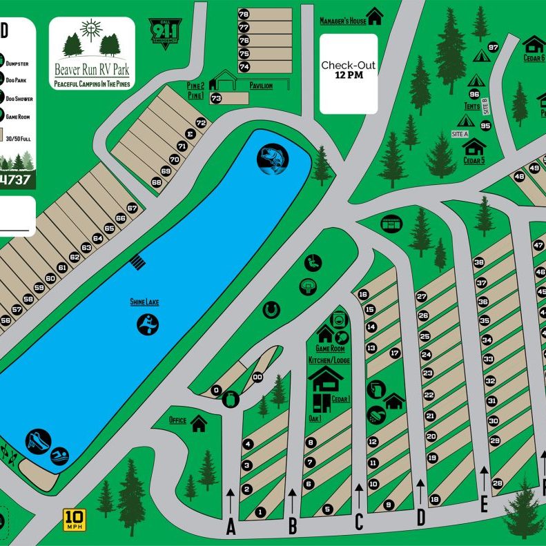 Beaver Creek RV Park_UPDATED Map